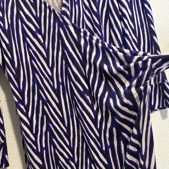 Diane Von Furstenberg Maternity geometric Long Sleeve Dress Medium - Picture 6 of 11